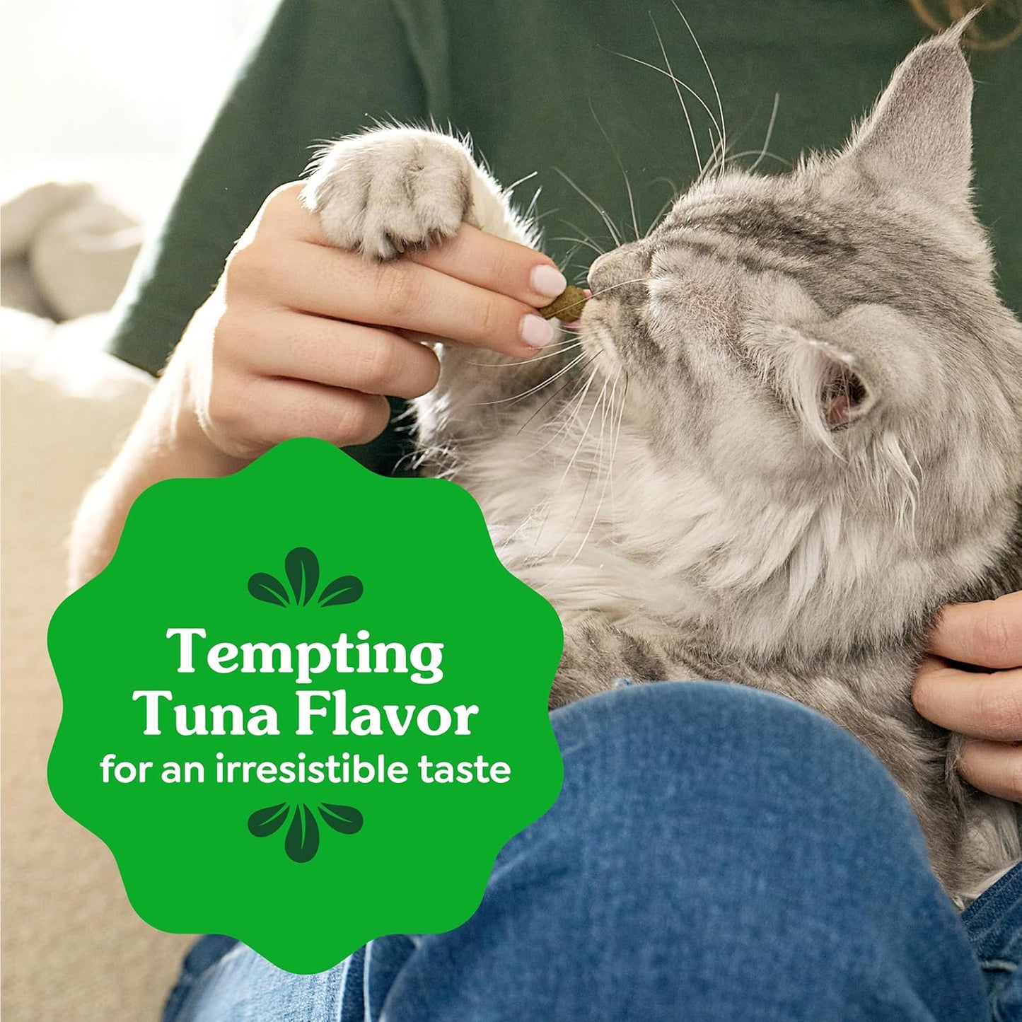 FELINE  Natural Dental Care Cat Treats, Tuna Flavor, All Bag Sizes