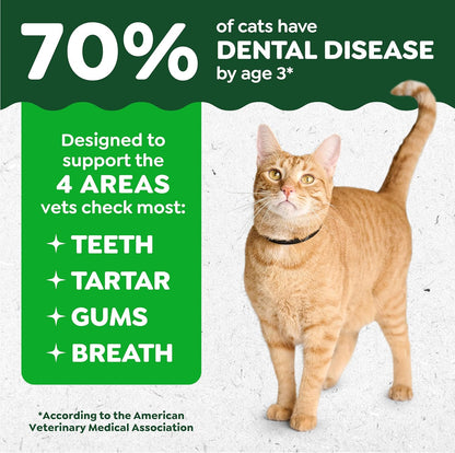 FELINE  Natural Dental Care Cat Treats, Tuna Flavor, All Bag Sizes